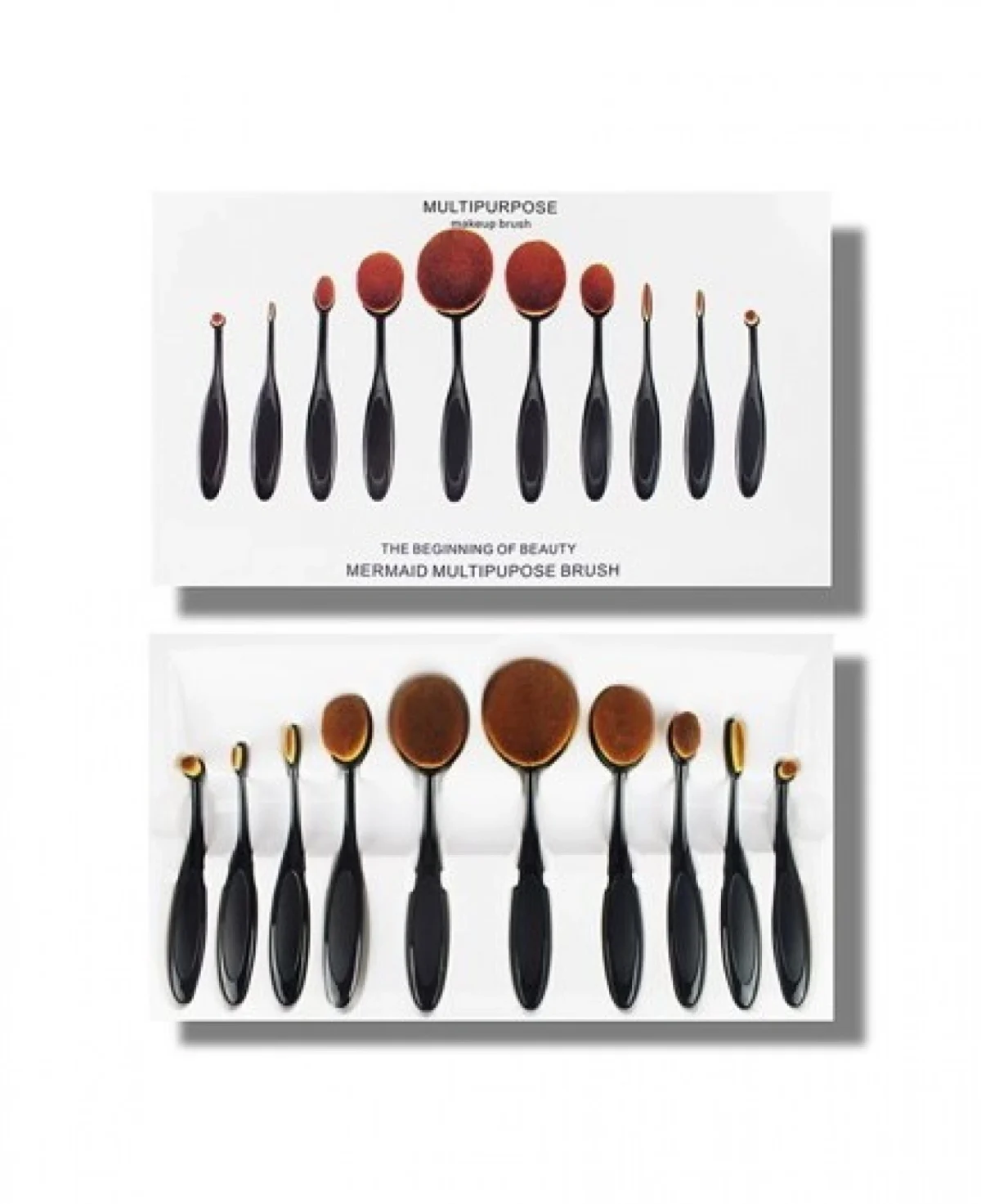 Βουρτσάκια Μακιγιάζ - Multi purpose Makeup Brush Σετ 10 Τεμαχίων