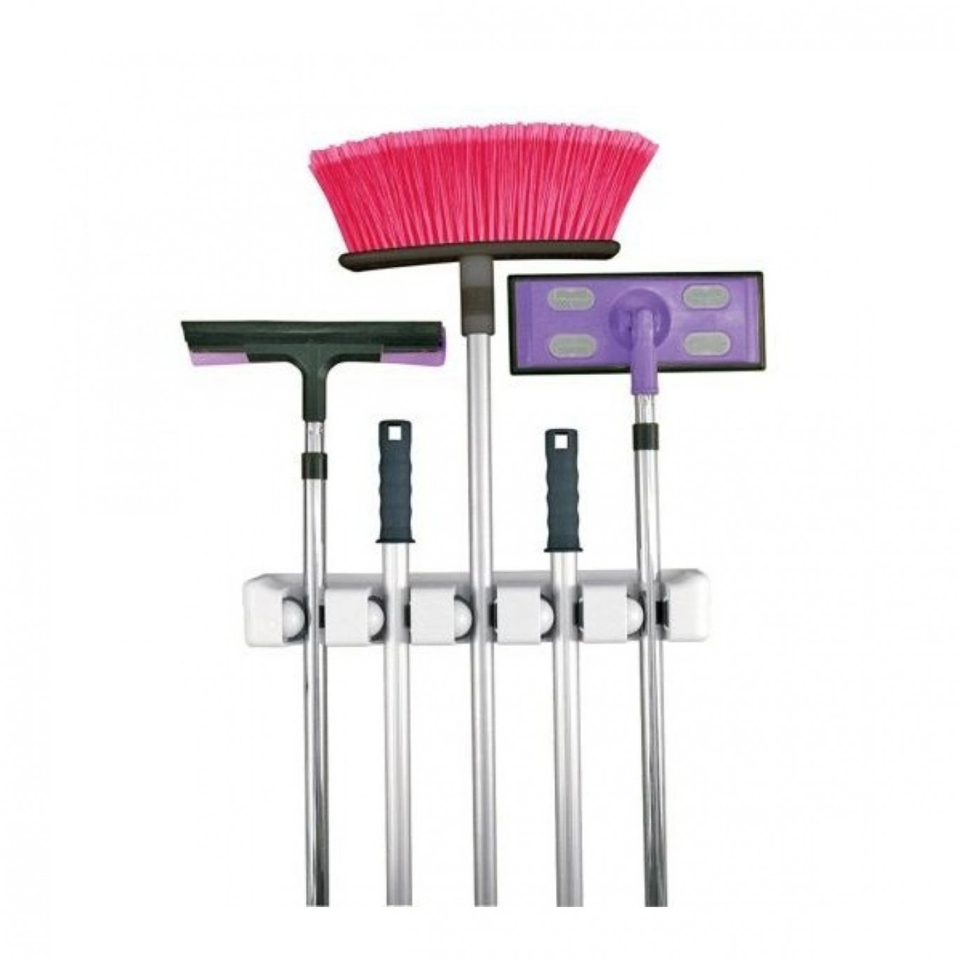 Επιτοίχια Βάση για Σκούπες και Σφουγγαρίστρες 5 θέσεων - magic holder OEM Επιτοίχια Βάση για Σκούπες και Σφουγγαρίστρες 5 θέσεων - magic holder OEM