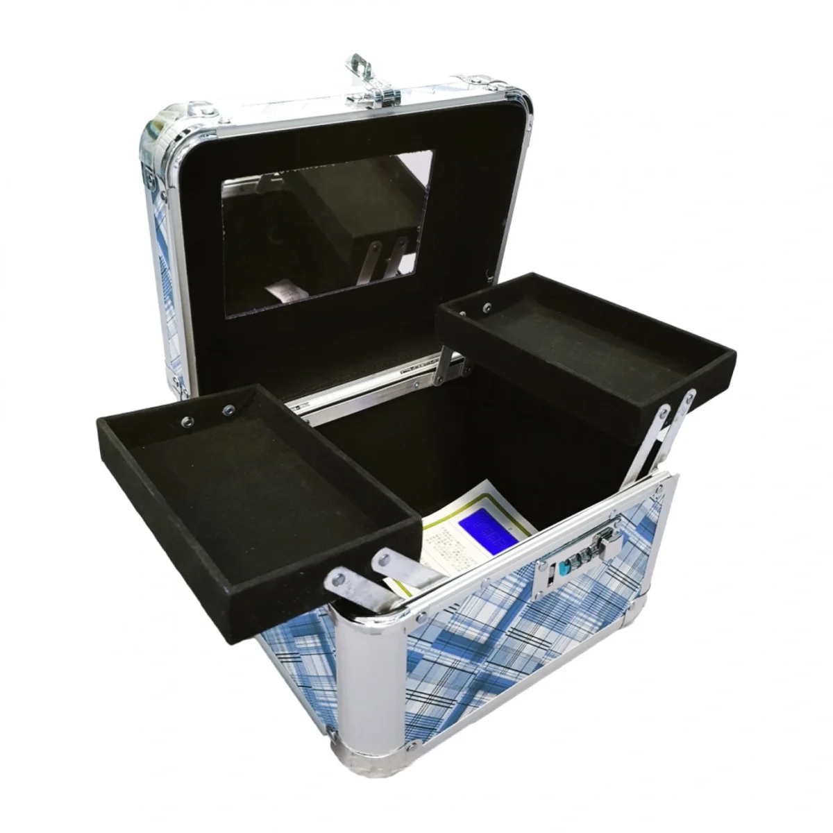 Επαγγελματικό Βαλιτσάκι Καλλυντικών - Αισθητικής Ασημένιο C3355 25x17x20εκ