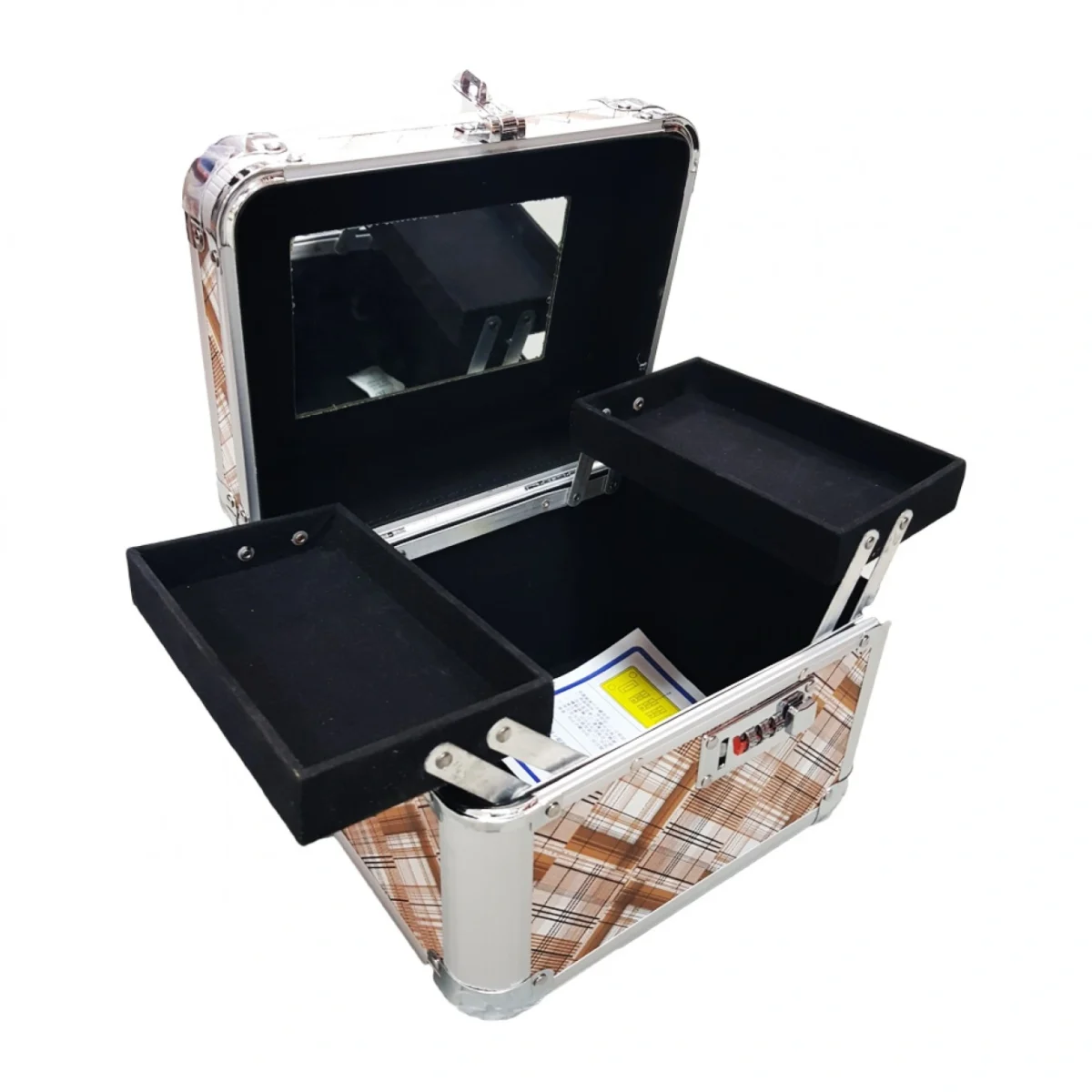 Επαγγελματικό Βαλιτσάκι Καλλυντικών - Αισθητικής Ασημένιο C3355 25x17x20εκ