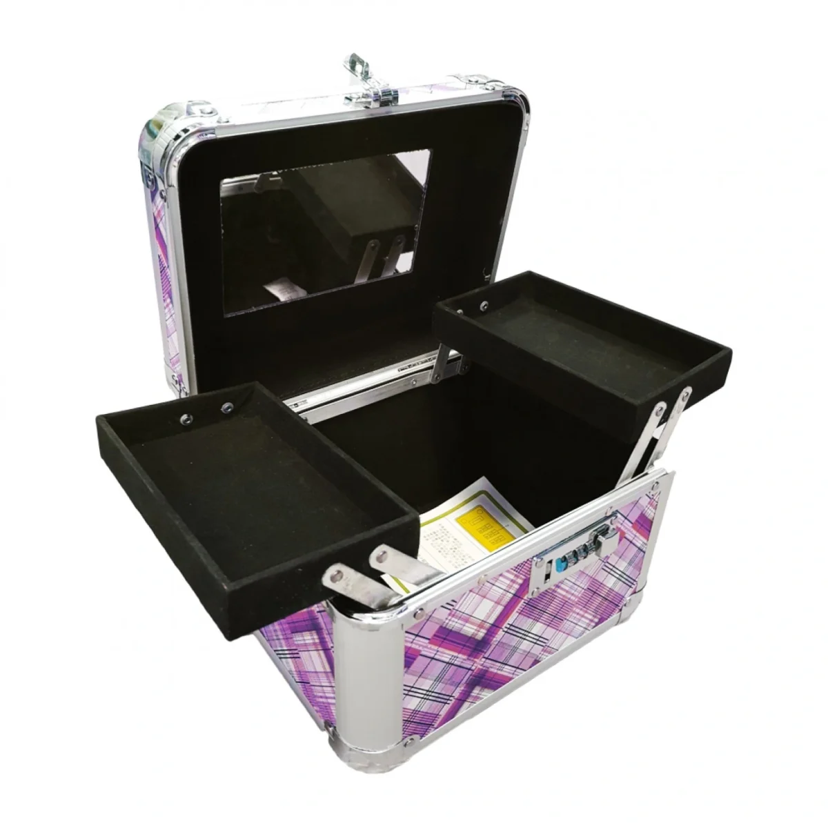 Επαγγελματικό Βαλιτσάκι Καλλυντικών - Αισθητικής Ασημένιο C3355 25x17x20εκ