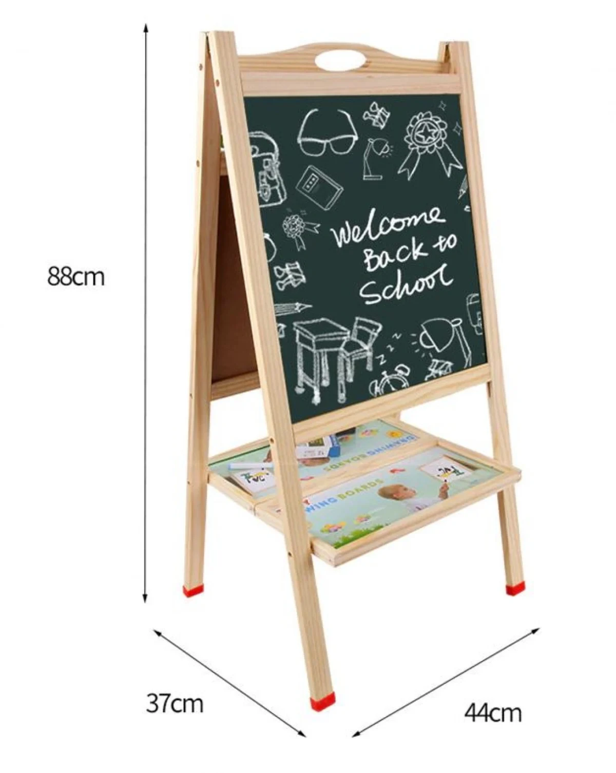 Ξύλινος Διπλός Πίνακας Γραφής και Ζωγραφικής Mu You Toy