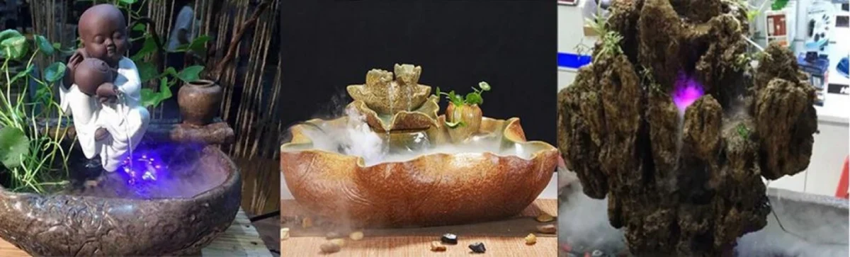 Συσκευή Εφέ Ομίχλης Mist Light με LED Φωτισμό - Υγραντήρας Ατμού Νεφελοποιητής Αρωματοθεραπείας Νερού με Τεχνολογία Υπερήχων