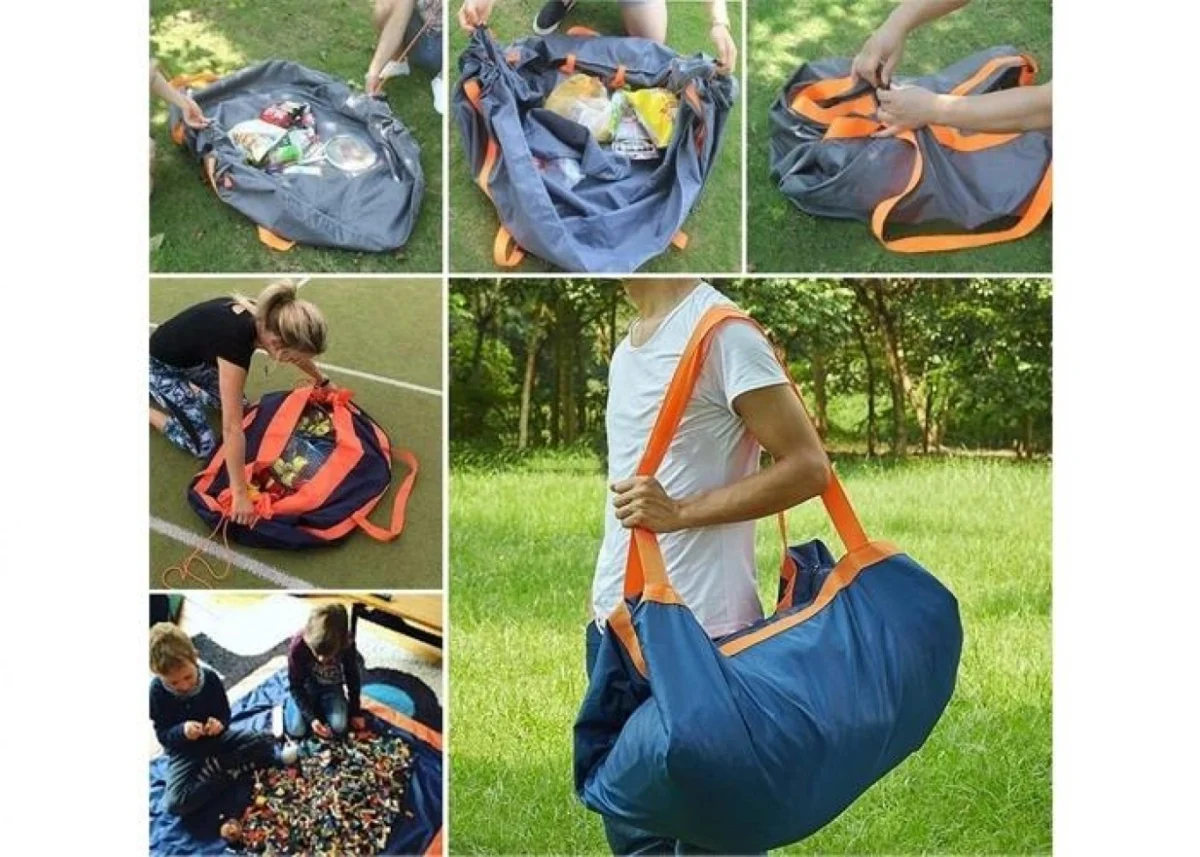 Πολυλειτουργική Οικολογική Τσάντα - Ψάθα 2 Σε 1