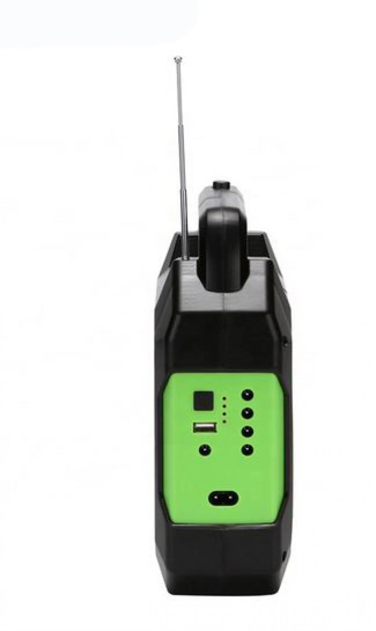 Ηλιακό Σύστημα Ήχου, Φωτισμού & Φόρτισης με Φακό 1000LM & Φωτιστικό, Ηχοσύστημα Mp3/USB/SD/FM Player, Panel 3W, Μπαταρία & 3 Λάμπες LED