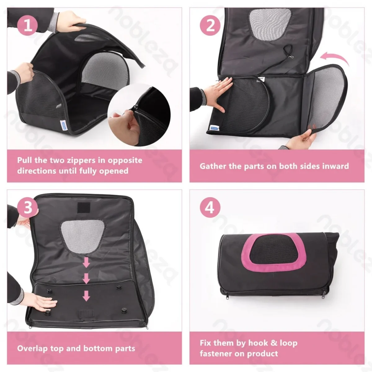 Τσάντα Μεταφοράς Κατοικιδίων Σκύλου - Γάτας Nobleza 34x21x22cm