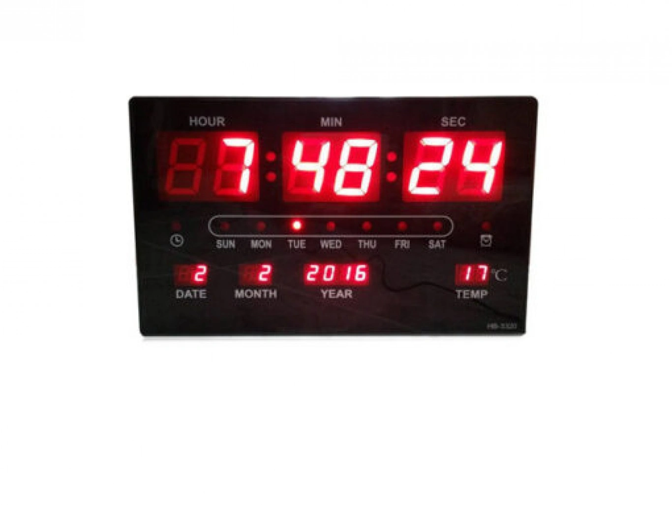 Ψηφιακό Ρολόι - Θερμόμετρο με Αισθητήρα Ήχου και Δόνησης Ψηφιακό Ρολόι - Θερμόμετρο με Αισθητήρα Ήχου και Δόνησης