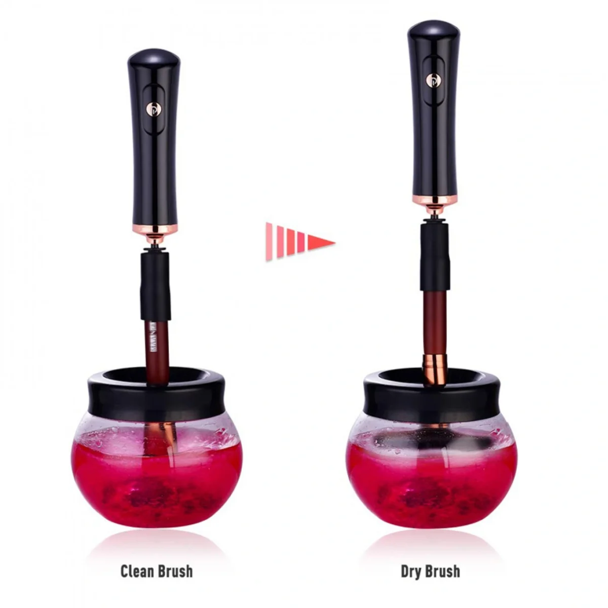 Ηλεκτρική Συσκευή Καθαρισμού Πινέλων Μακιγιάζ-Electric Makeup Brush Cleaner Άσπρο