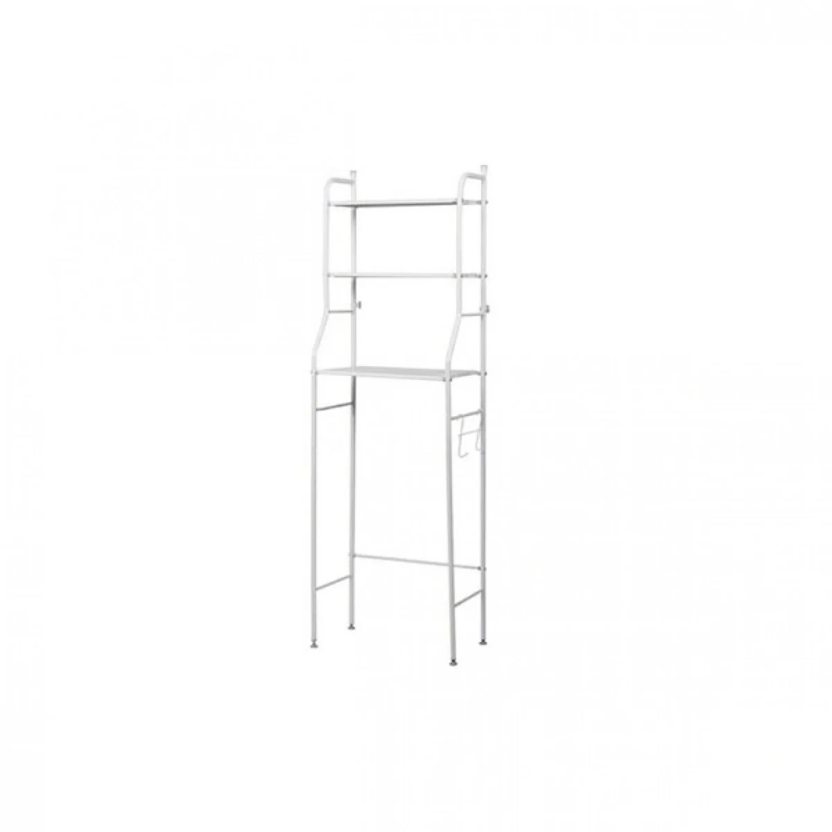 Μεταλλική Ραφιέρα Μπάνιου 3 Επιπέδων-Toilet Rack Stainless Steel- Λευκό