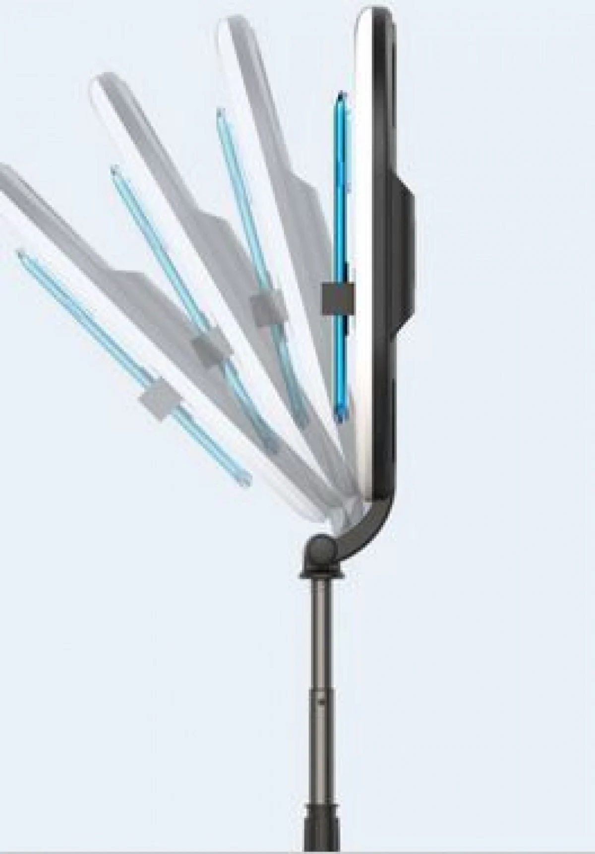 Περιστρεφόμενη Βάση 360° Ανίχνευσης Προσωπου με Φωτογραφικό Δαχτυλίδι 23,5εκ για Smartphones A10