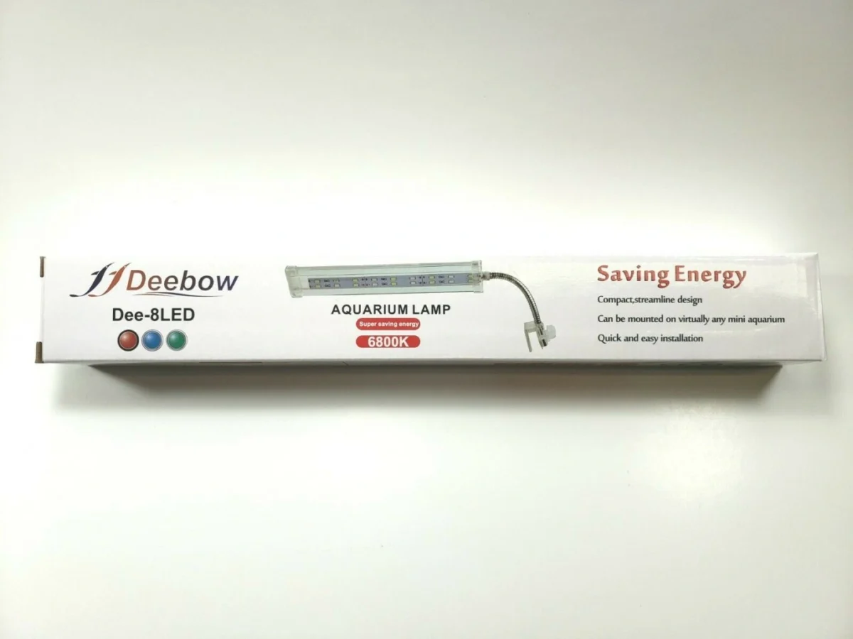 Φωτιστικό 10W Deebow Dee-D8 με Ιδανικό Φως Ημέρας 6800K για τον Φωτισμό του Ενυδρείου