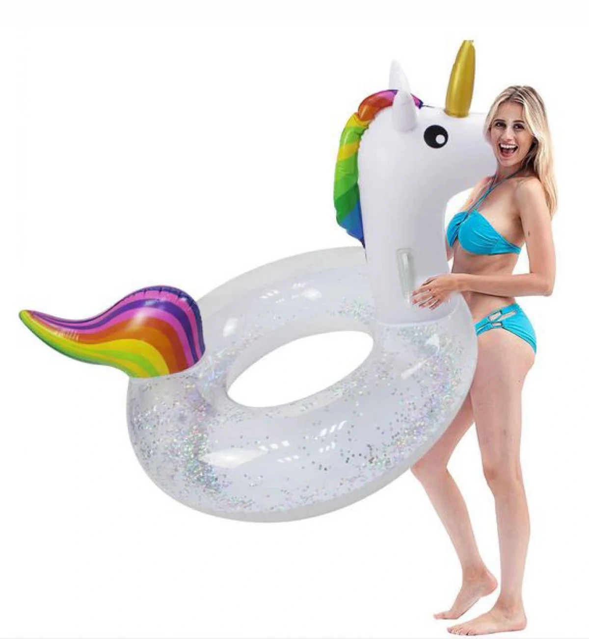 Φουσκωτό Στρώμα-Σωσίβιο Θαλάσσης Μονόκερος 175x120εκ