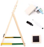 Παιδικός Ξύλινος Μαγνητικός Πίνακας Ζωγραφικής Διπλής Όψης - Foldable Double Side Magnetic Board