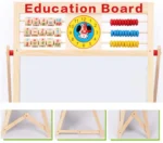 Παιδικός Ξύλινος Μαγνητικός Πίνακας Ζωγραφικής Διπλής Όψης - Foldable Double Side Magnetic Board