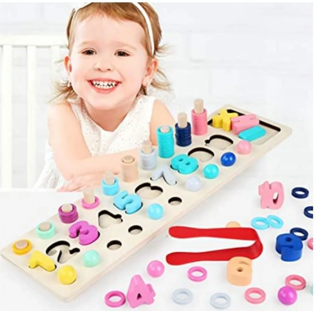 Ξύλινη λογαριθμική πλάκα 3in1 Beaded Logarithmic Plate