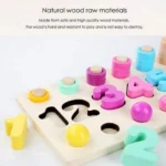 Ξύλινη λογαριθμική πλάκα 3in1 Beaded Logarithmic Plate