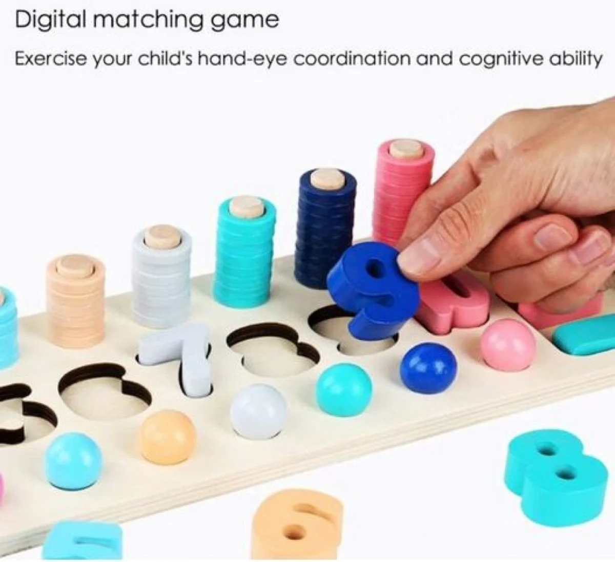 Ξύλινη λογαριθμική πλάκα 3in1 Beaded Logarithmic Plate