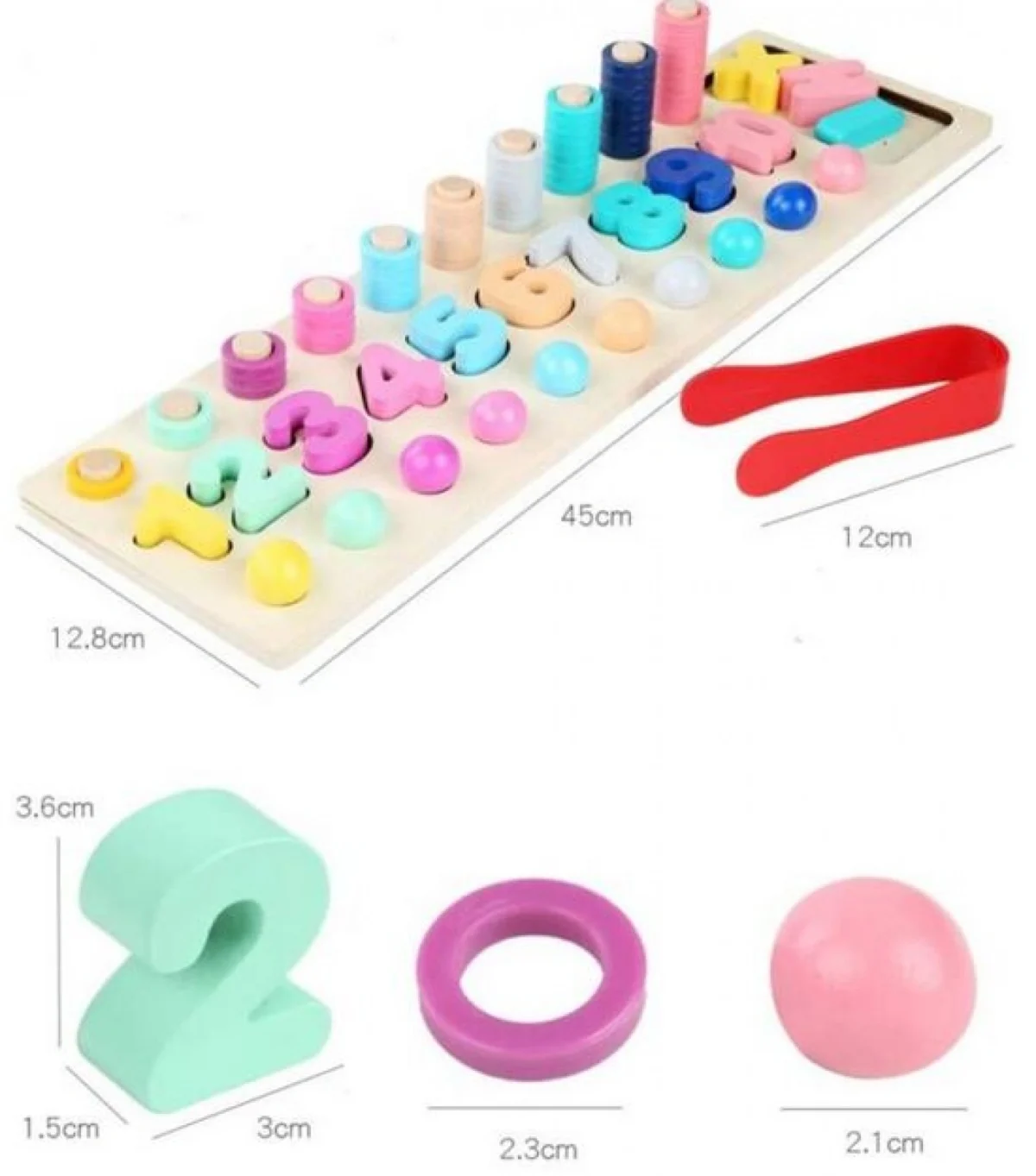 Ξύλινη λογαριθμική πλάκα 3in1 Beaded Logarithmic Plate