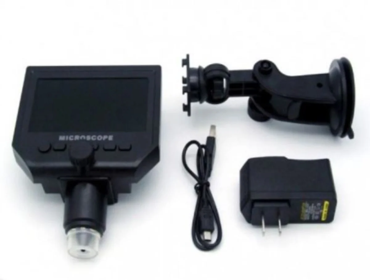 Ψηφιακό Επαναφορτιζόμενο Μικροσκόπιο 600x με Οθόνη 4.3" & Κάμερα 3.6MP