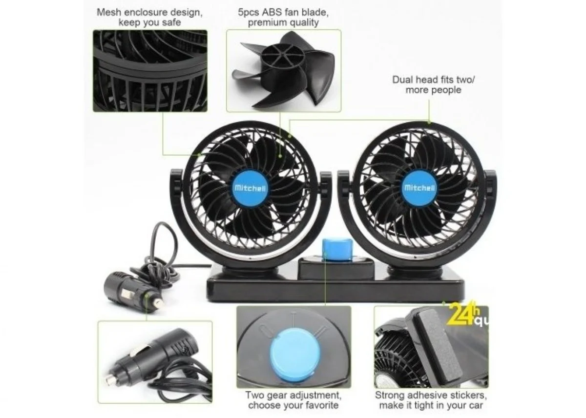 Διπλός Ανεμιστήρας Αυτοκινήτου με Ανεξάρτητη Περιστροφή T304