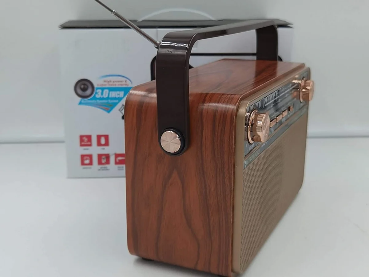 Retro Φορητό Επαναφορτιζόμενο Ραδιόφωνο CMIK MK-621 - Multimedia Ηχείο MP3 Player με Bluetooth, USB, SD, AUX, FM Radio