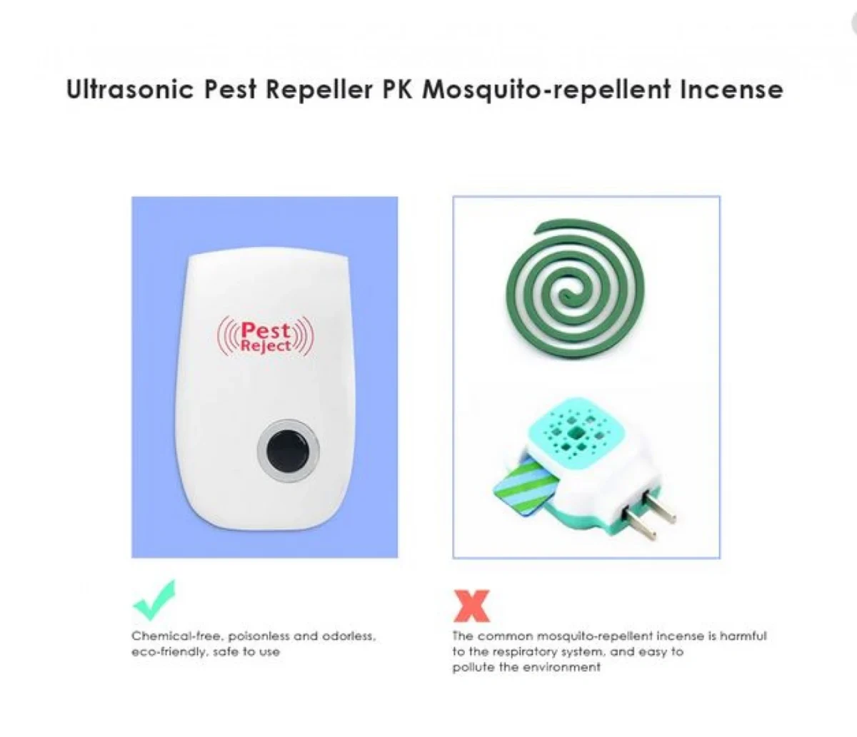 Συσκευή Απώθησης Τρωκτικών & Εντόμων Pest Reject 50306