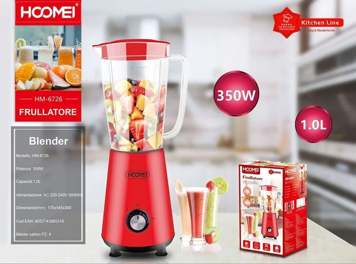 Ηλεκτρικό Μπλέντερ 1,5L - Food processor HM-6725R