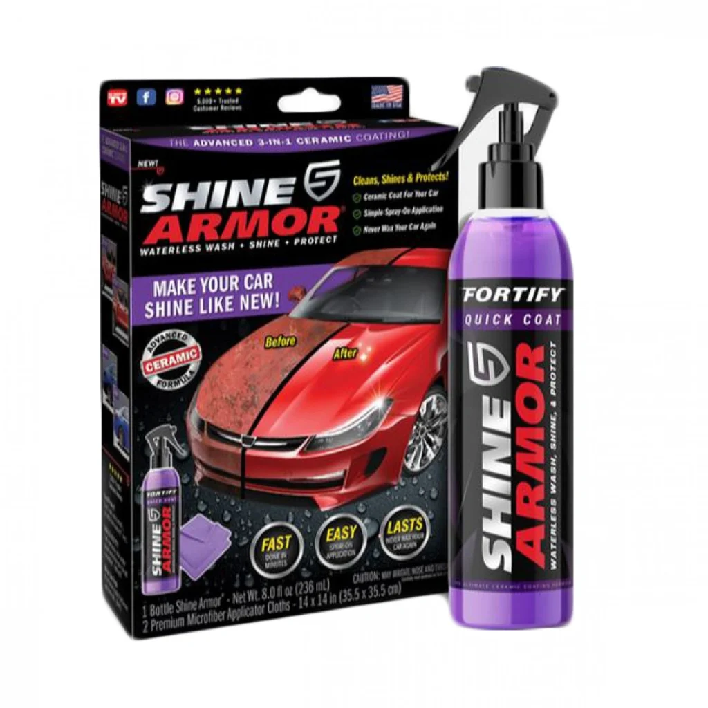 Καθαριστικό-Γυαλιστικό - Προστατευτικό Αυτοκινήτων Shine Armor Quick Shine 236ml