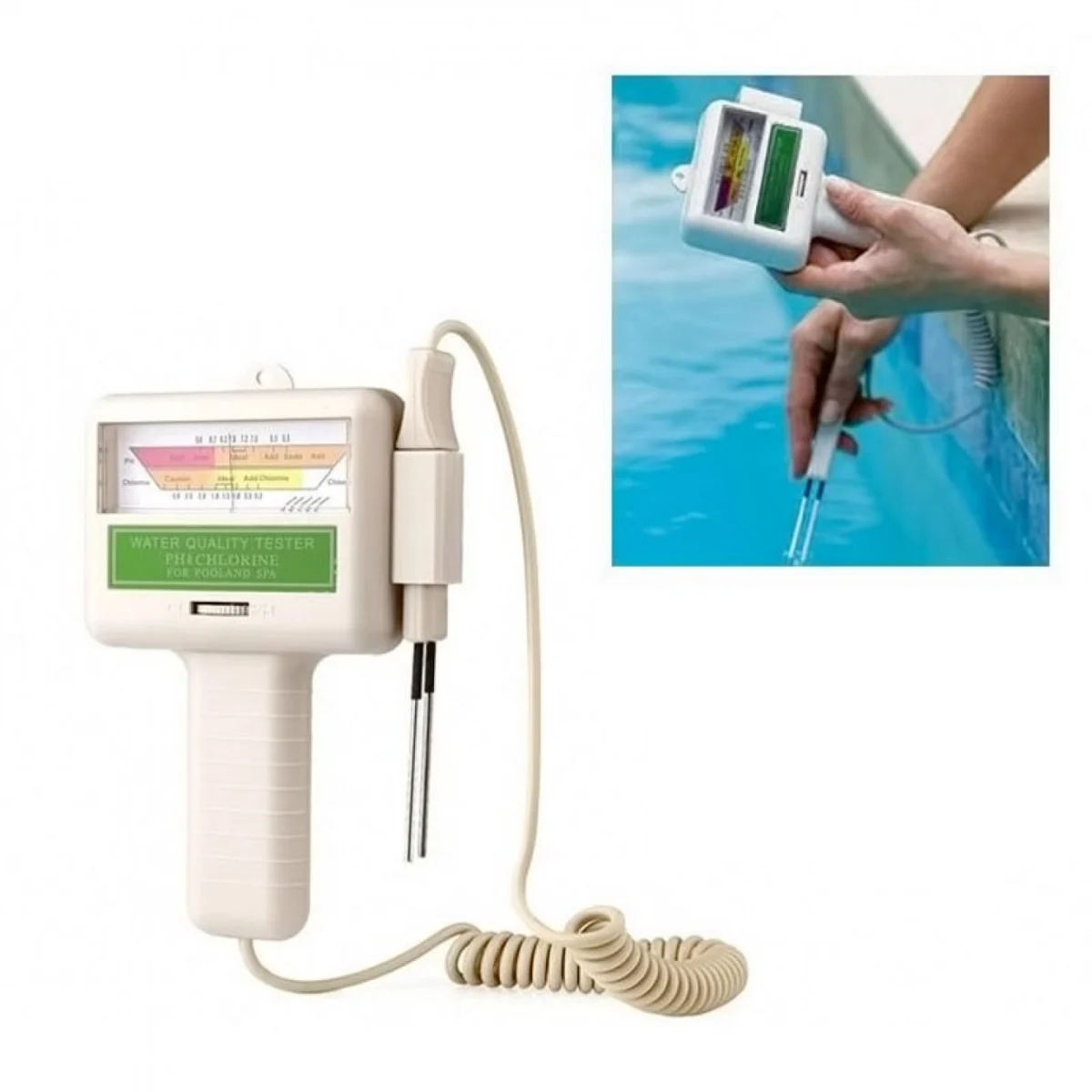 Ηλεκτρονικό Τεστ Πισίνας - Όργανο Μέτρησης Ποιότητας Νερού - pH & Χλωρίου - Swimming Pool Water Tester