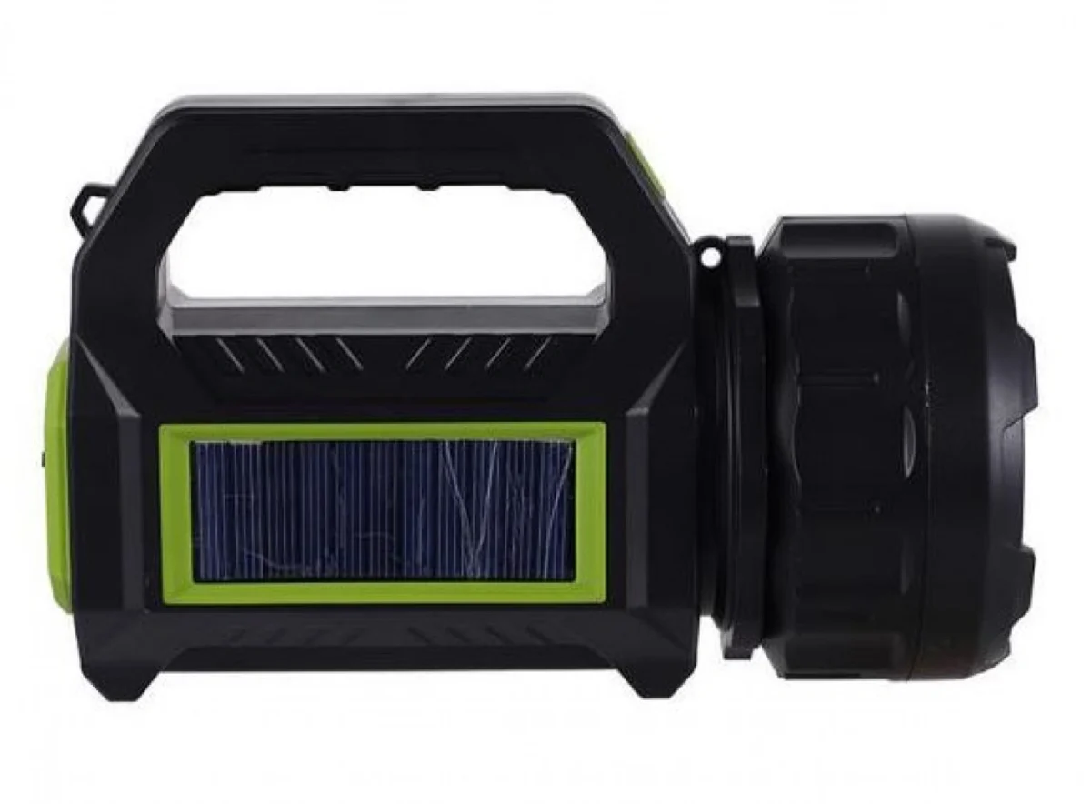 Φακός Επαναφορτιζόμενος Προβολέας & Φωτιστικό με Ηλιακή Φόρτιση HEL-T95