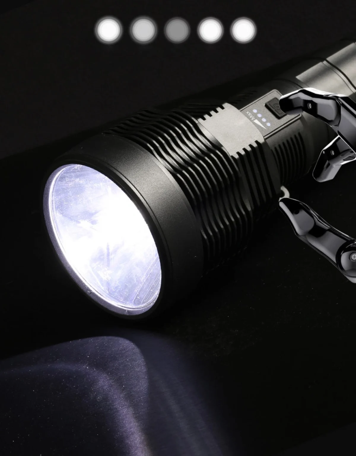 Επαναφορτιζόμενος Αδιάβροχος Φακός W5101 2000Lm