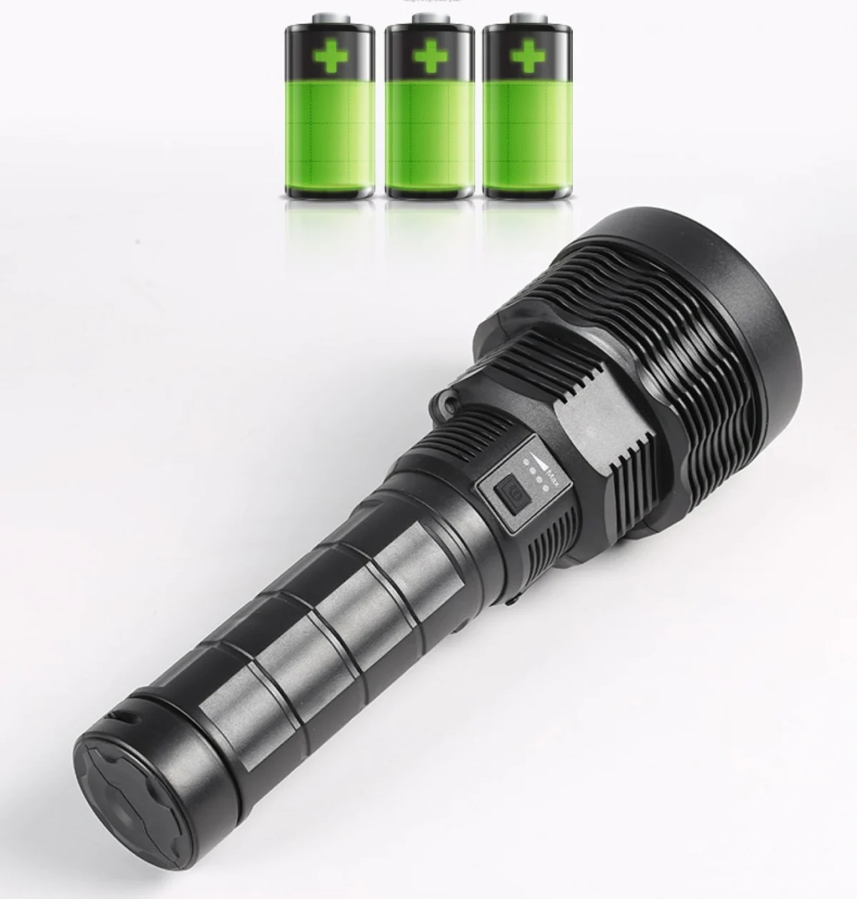 Επαναφορτιζόμενος Αδιάβροχος Φακός W5101 2000Lm