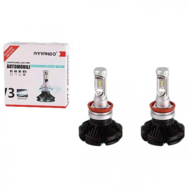 Σετ 2 Τεμάχια Led Λάμπες W3 Αυτοκινήτου SMD 48W H11 5000lm - Led Headlight