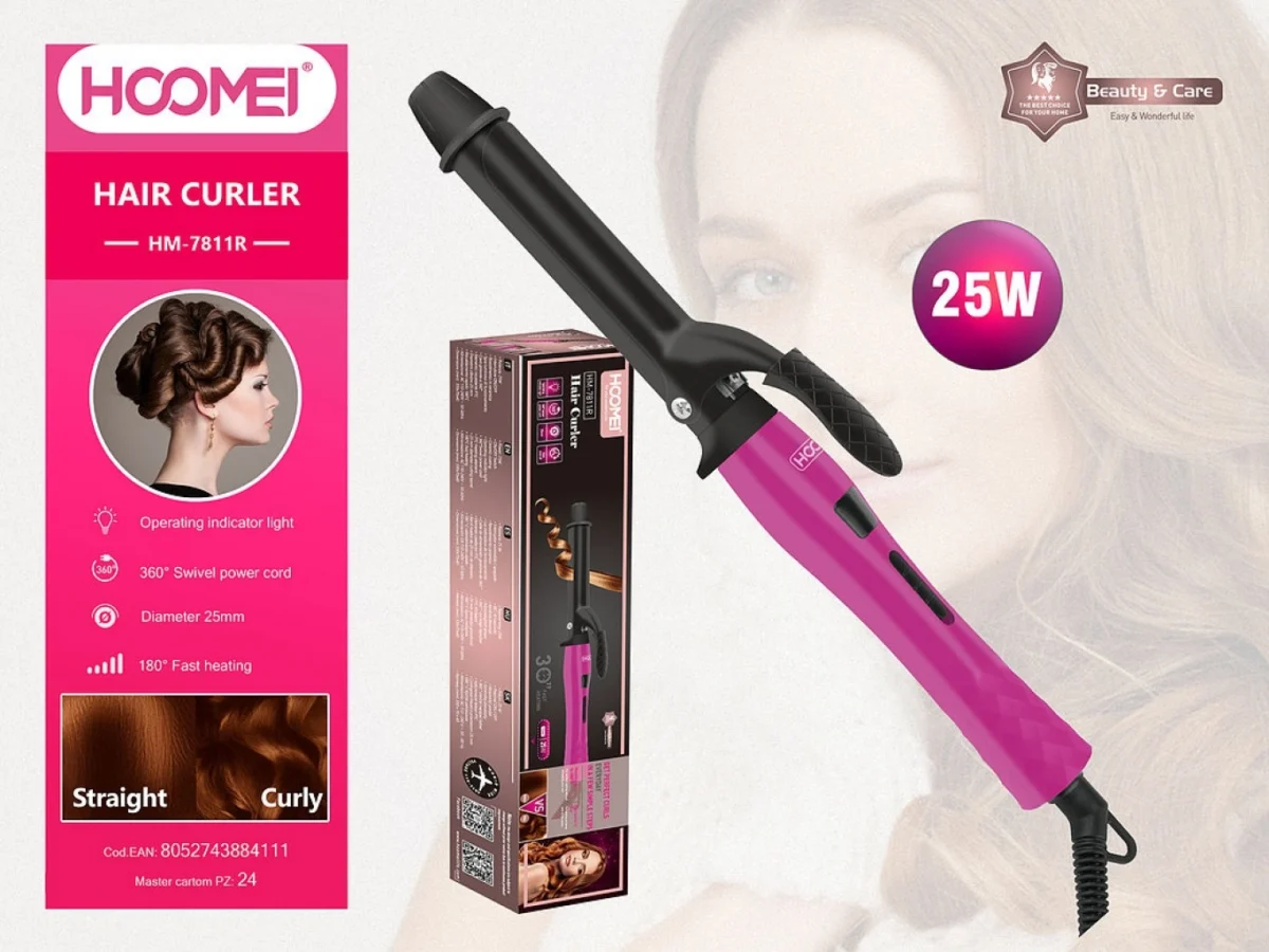 Ψαλίδι Μαλλιών για Μπούκλες 25W - Hair Curler HM-7811R