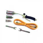 Φλόγιστρο Αερίου GEKO με Μπουρού, 3 Ακροφύσια 25/35/50mm & Βαλβίδα Ελέγχου Ροής