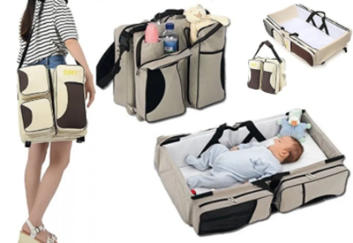 Τσάντα - Πολυμορφικό Βρεφικό Κρεβατάκι 3 σε 1 - Πορτ Μπεμπέ