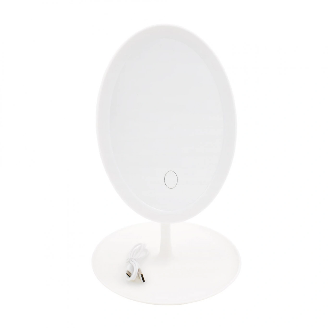 Επαναφορτιζόμενος Οβάλ Καθρέπτης Μακιγιάζ με Στρογγυλή Βάση & Φωτισμό LED USB Andowl Q-T101 Επαναφορτιζόμενος Οβάλ Καθρέπτης Μακιγιάζ με Στρογγυλή Βάση & Φωτισμό LED USB Andowl Q-T101