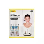 Επαναφορτιζόμενος Οβάλ Καθρέπτης Μακιγιάζ με Στρογγυλή Βάση & Φωτισμό LED USB Andowl Q-T101