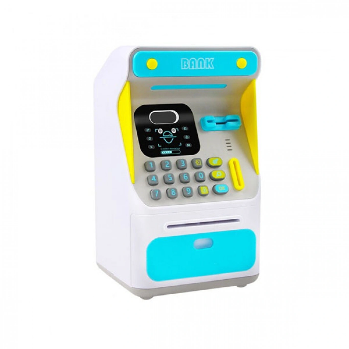 Κουμπαράς Μίνι ΑΤΜ με Ηλεκτρονικό Κλείδωμα Προσώπου, Αυτόματη Κύλιση Χαρτονομισμάτων & Εισαγωγή Κερμάτων Κουμπαράς Μίνι ΑΤΜ με Ηλεκτρονικό Κλείδωμα Προσώπου, Αυτόματη Κύλιση Χαρτονομισμάτων & Εισαγωγή Κερμάτων