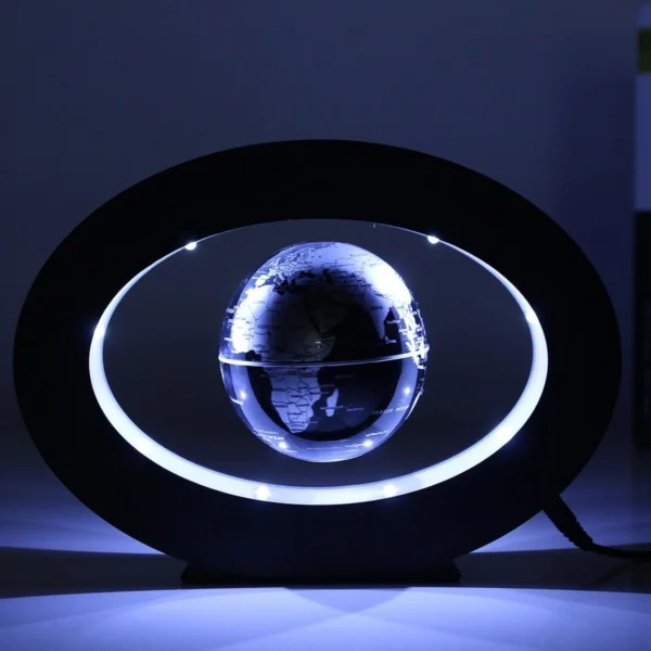 Μαγνητική Αιωρούμενη Περιστρεφόμενη Υδρόγειος Σφαίρα - Oval Magnetic Levitation Globe