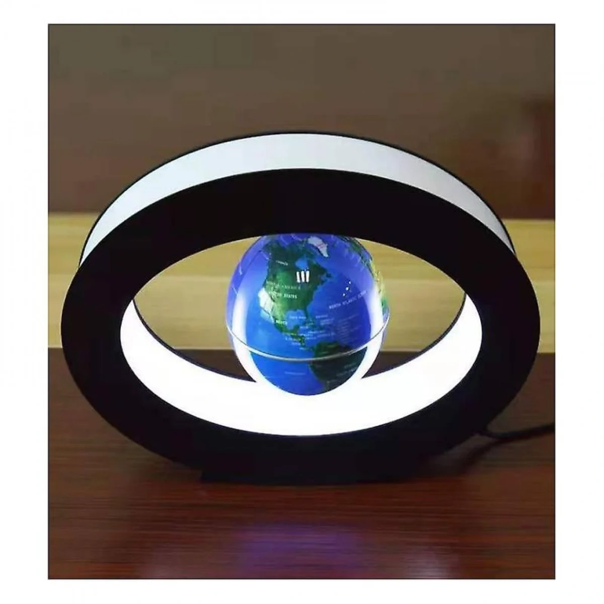 Μαγνητική Αιωρούμενη Περιστρεφόμενη Υδρόγειος Σφαίρα - Oval Magnetic Levitation Globe