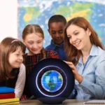 Μαγνητική Αιωρούμενη Περιστρεφόμενη Υδρόγειος Σφαίρα - Round Magnetic Levitation Globe