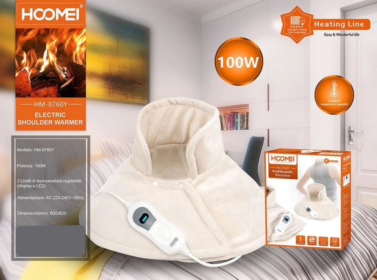 Hoomei HM-8760Y Ηλεκτρική Θερμοφόρα Αυχένα-Ώμων