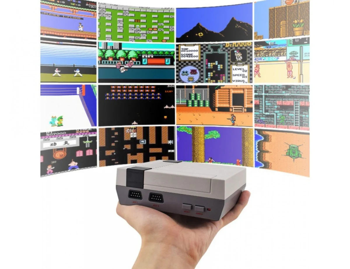 Ρετρό Παιχνιδομηχανή με με Πάνω από 600 παιχνίδια με 2 Χειριστήρια - Built-in 620 Classic Games Mini Entertainment System