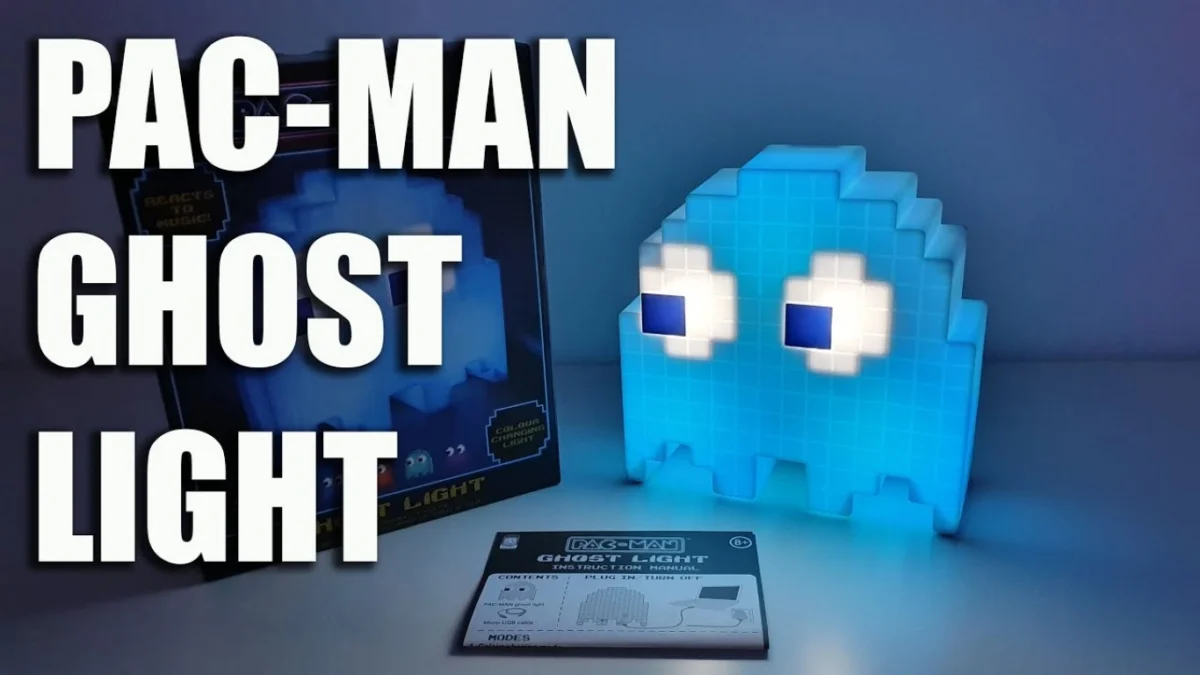 Pac Man Ghost Light Φωτιστικό με 16 Εναλλαγές Χρωμάτων USB