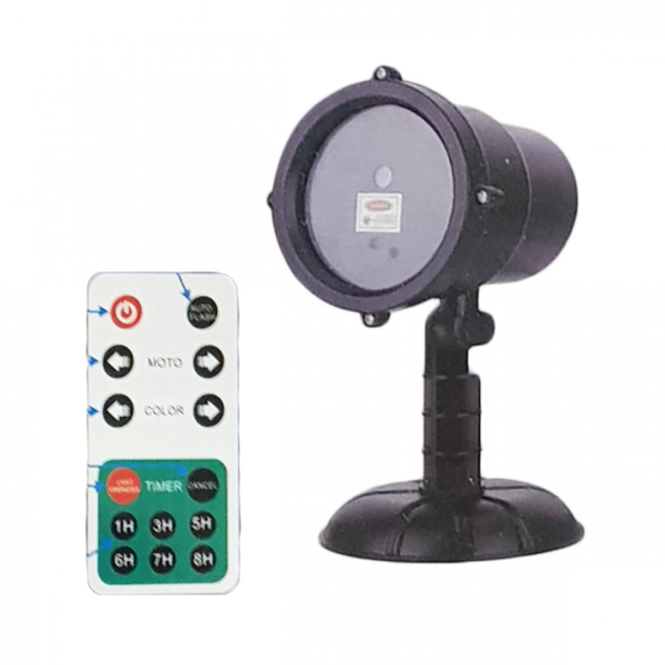 Προτζέκτορας Αλουμινίου Χριστουγεννιάτικος Πολύχρωμος IP44 με Τηλεχειριστήριο Προτζέκτορας Αλουμινίου Χριστουγεννιάτικος Πολύχρωμος IP44 με Τηλεχειριστήριο