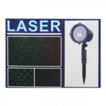 Προτζέκτορας Αλουμινίου Χριστουγεννιάτικος Πολύχρωμος IP44 με Τηλεχειριστήριο