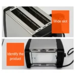 Ανοξείδωτη Φρυγανιέρα 2 Θέσεων Sokany SK-016S 700W με 6 Επίπεδα Ψησίματος