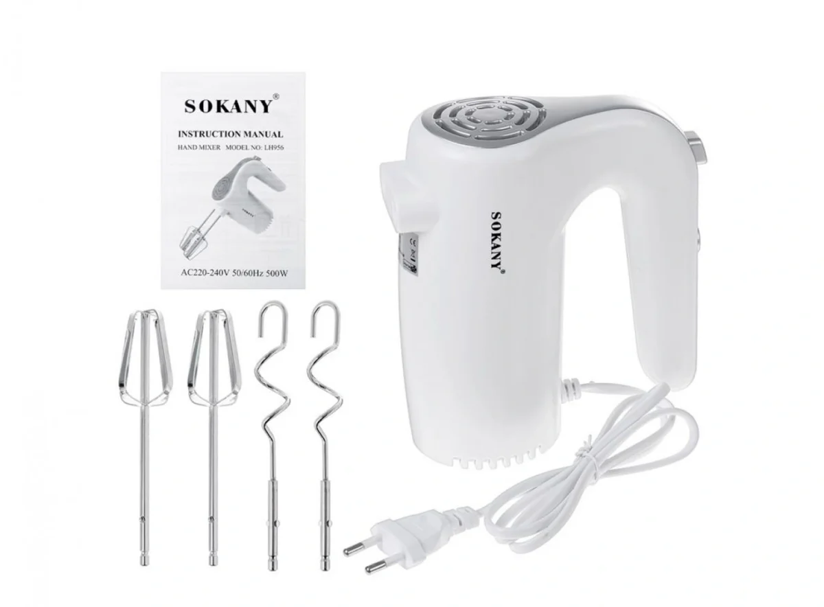 Μίξερ Χειρός 500W - Sokany LH-956 Hand Mixer