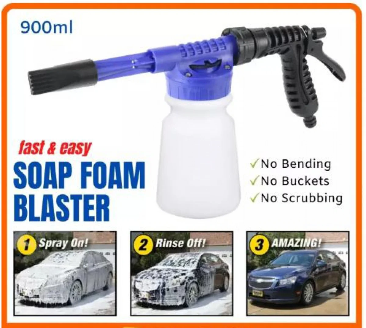 Πιεστικό Νερού με Δοχείο Σαπουνιού Carwash Rocket